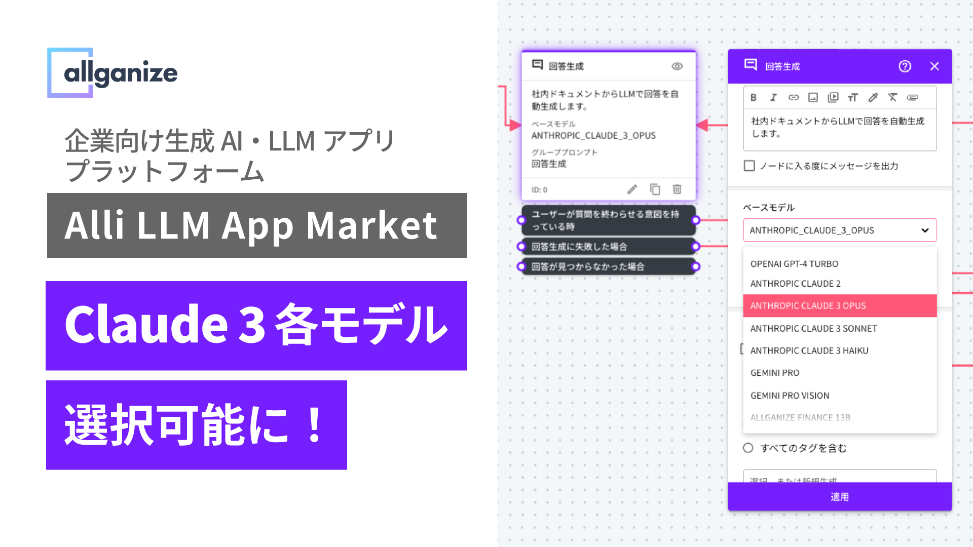 企業向け生成AI・LLMアプリプラットフォーム「Alli LLM App Market ...